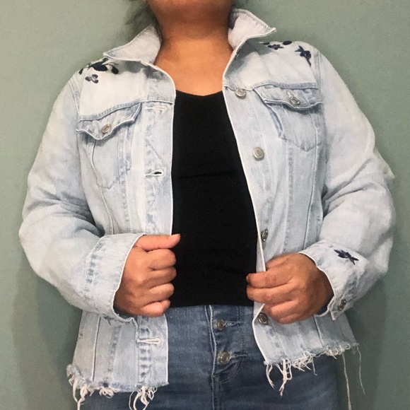 Old Navy Embroidered Jean Jacket - Picture 2 of 8